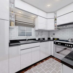 Contemporary white cabinets 001