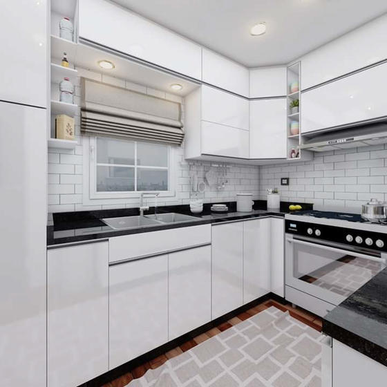 Contemporary white cabinets 001
