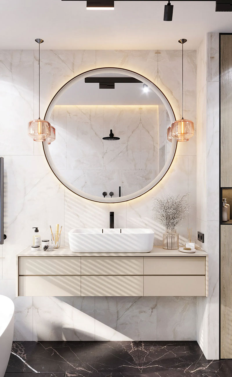 Corner-bathroom-cabinet-UV-Lacquer-with-particle-board-GB-010-01