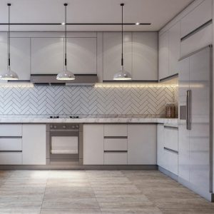 Modern Cabinets Melamine with Particle Board-GK-043
