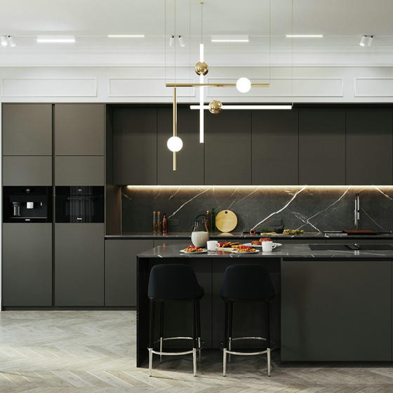 Modern dark kitchen cabinets 003