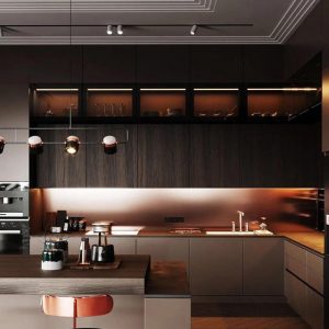Modern gold kitchen 002