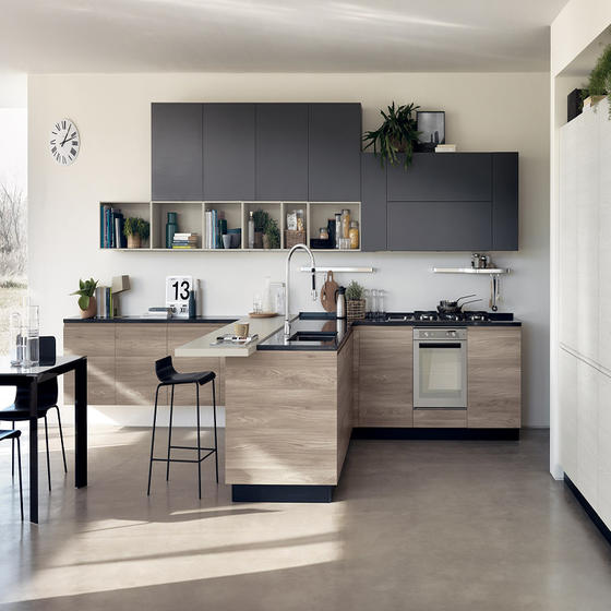 modern kitchen with oak cabinets-005