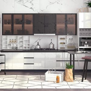 Modern white cabinets 001