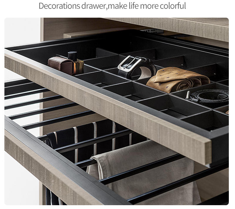 White wardrobe with drawers 011