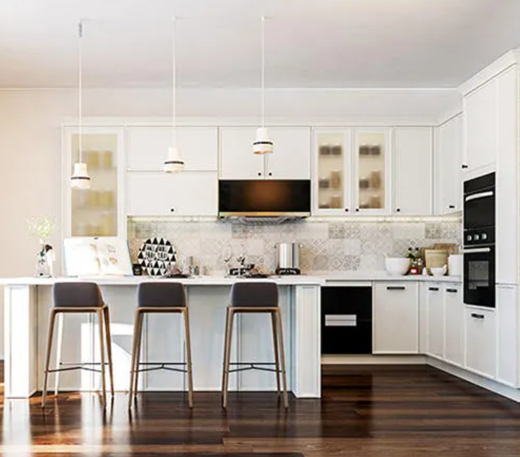 Classical Kitchen Cabinets PVC With HDF-GK-010-7