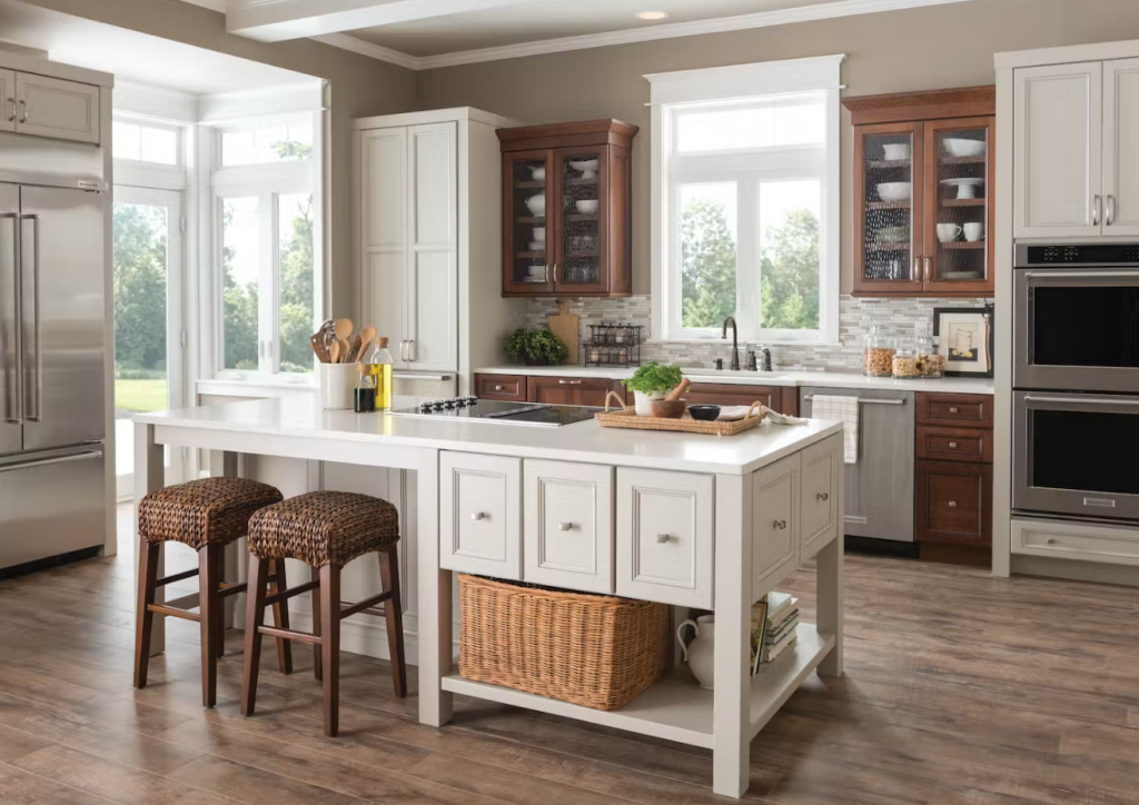 Kitchen island layout design