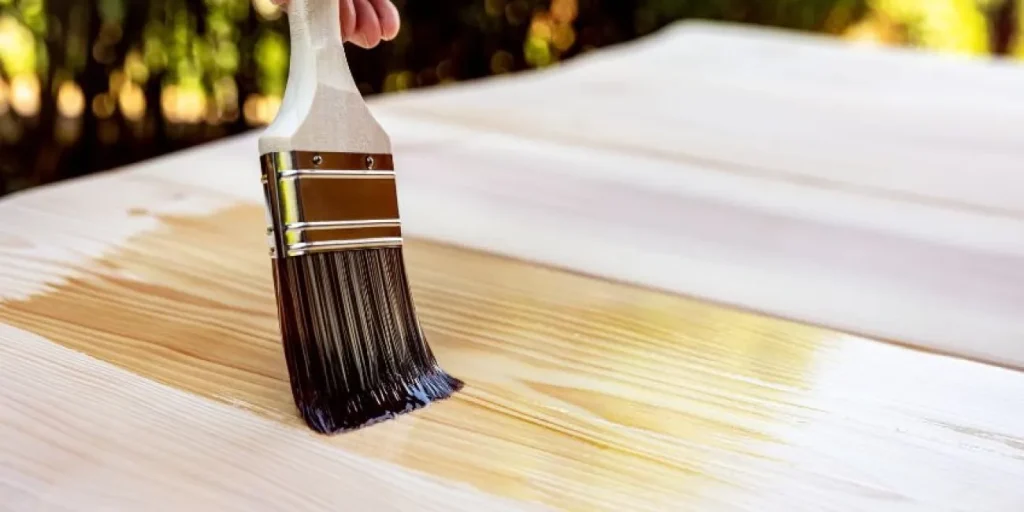 Apply furniture polish or wood conditione