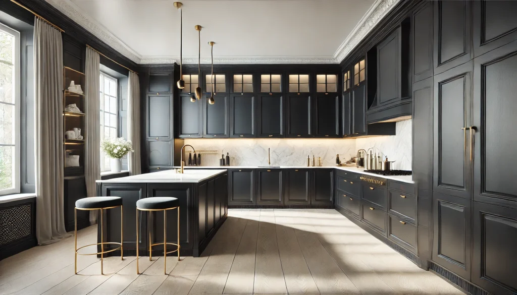 Black Kitchen Cabinets