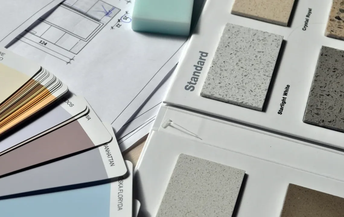 choose Materials, finishes, and colors