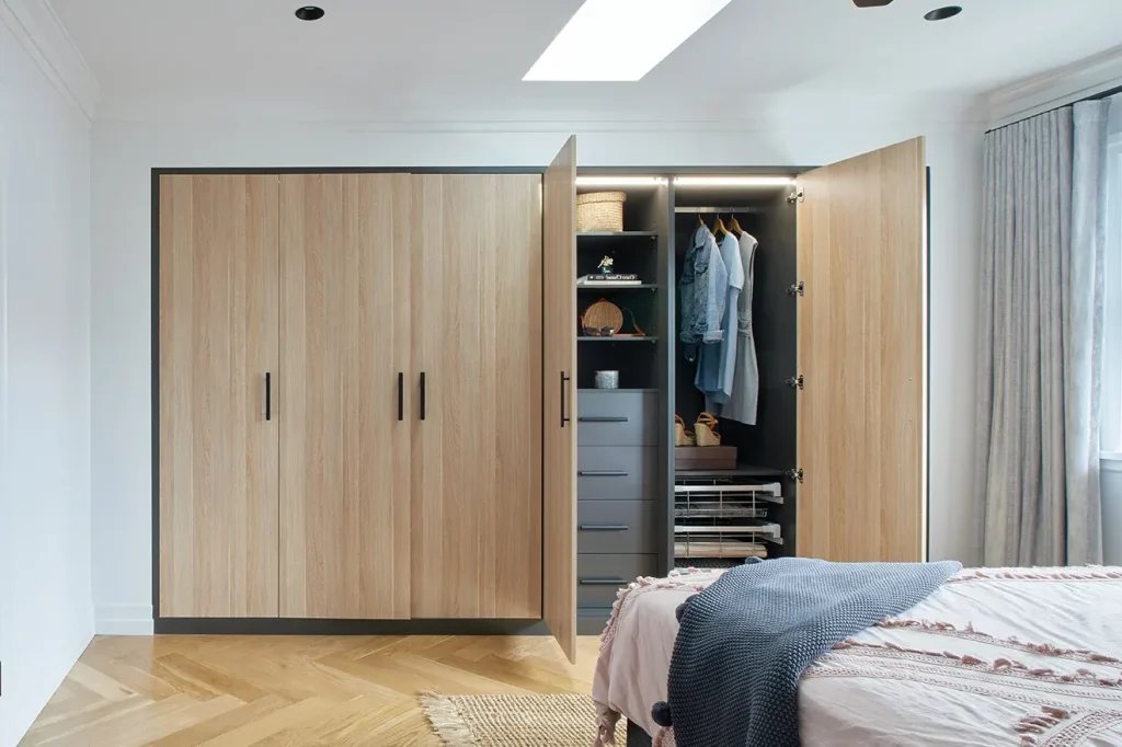 custom hinged wardrobe doors for Bedroom
