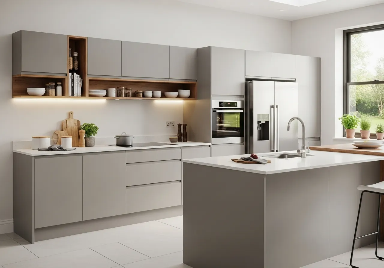 Custom PVC Kitchen cabinets