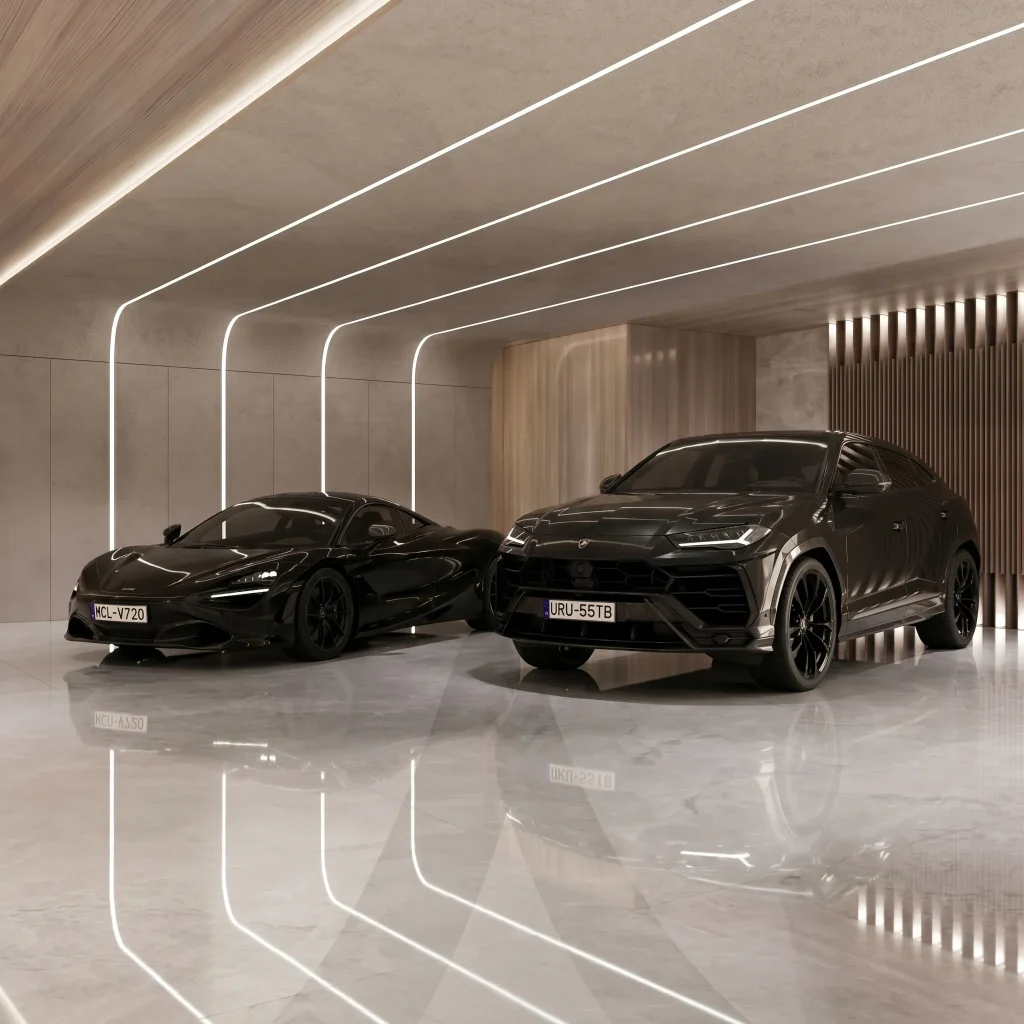high end home Garage - whole house customization