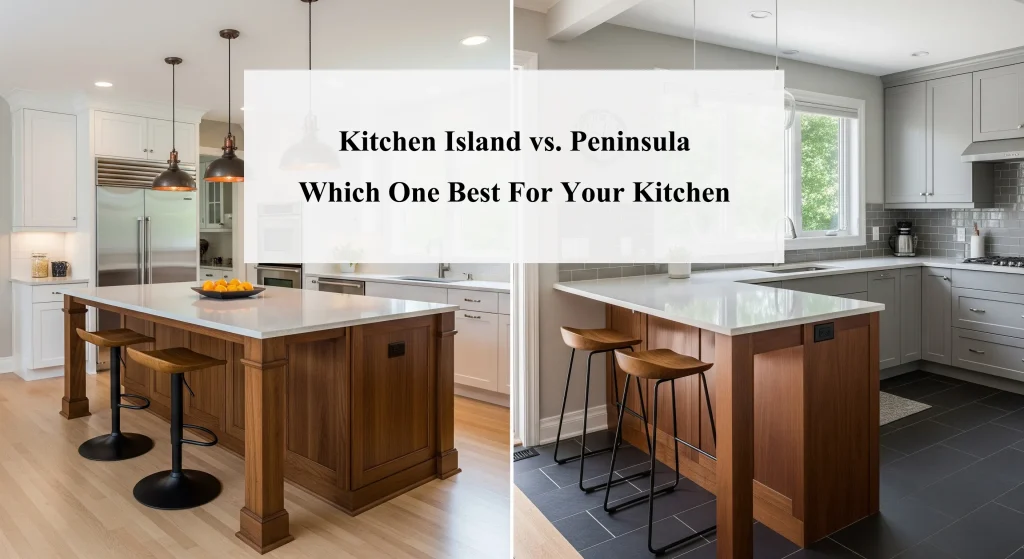 Kitchen Island vs. Peninsula: Which One Best For Your Kitchen