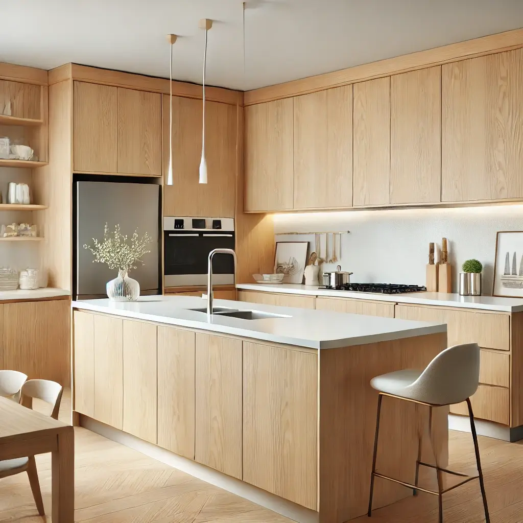light oak kitchen cabinets
