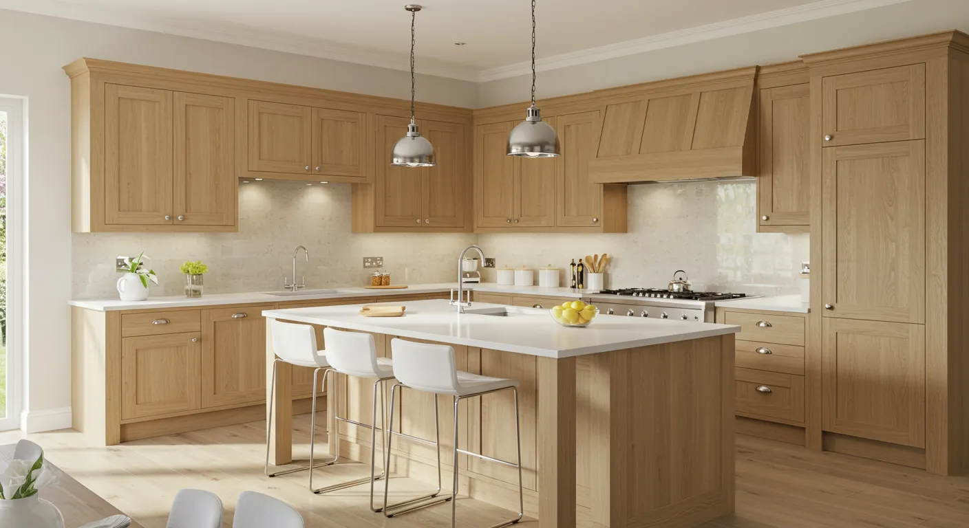 light white oak kitchen cabinet