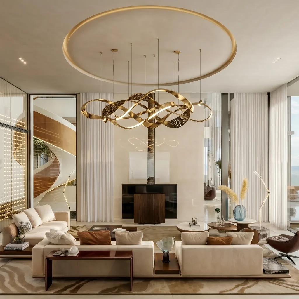 Luxury living room - whole house customization