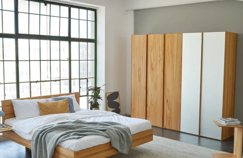 MDF hinged door wardrobe closet