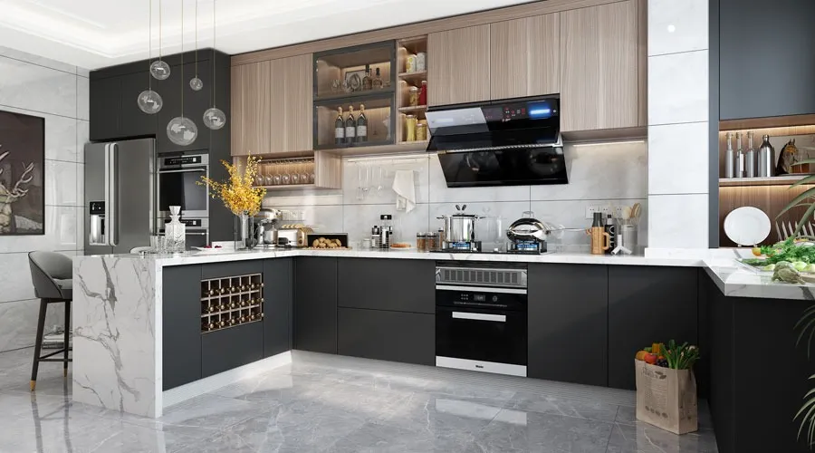 Melamine Kitchen Cabinets (2)