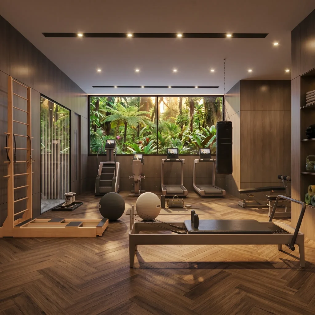 Modern home gym - whole house customization