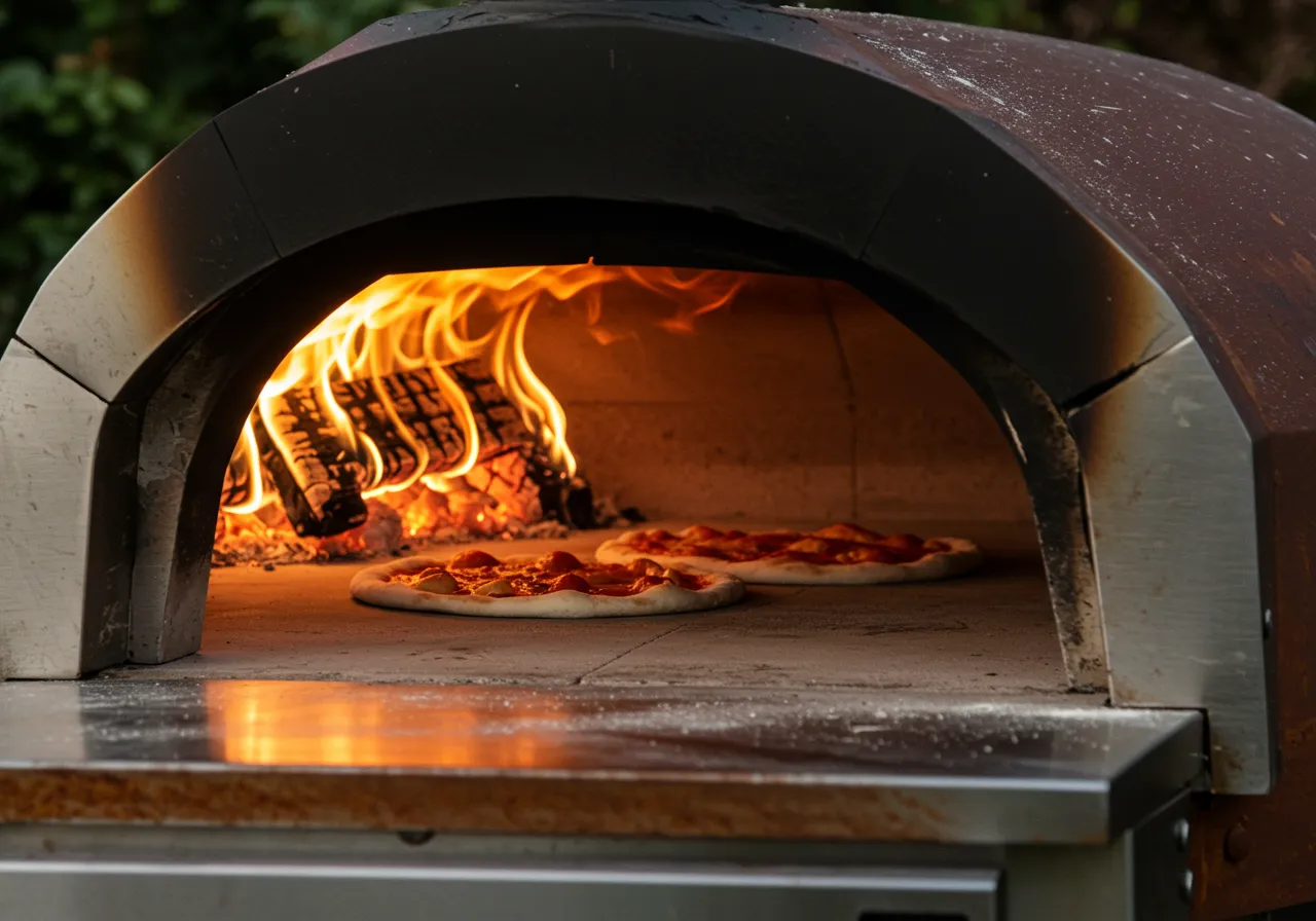 modern outdoor pizza oven
