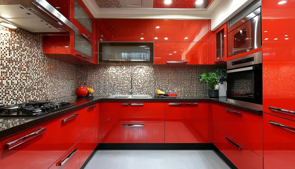 modern pvc kitchen cabinets