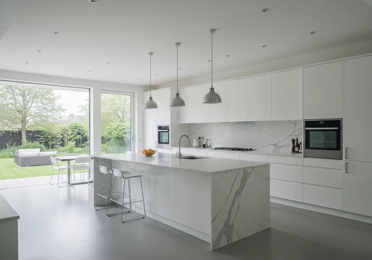 Modern Villa Kitchen cabinets