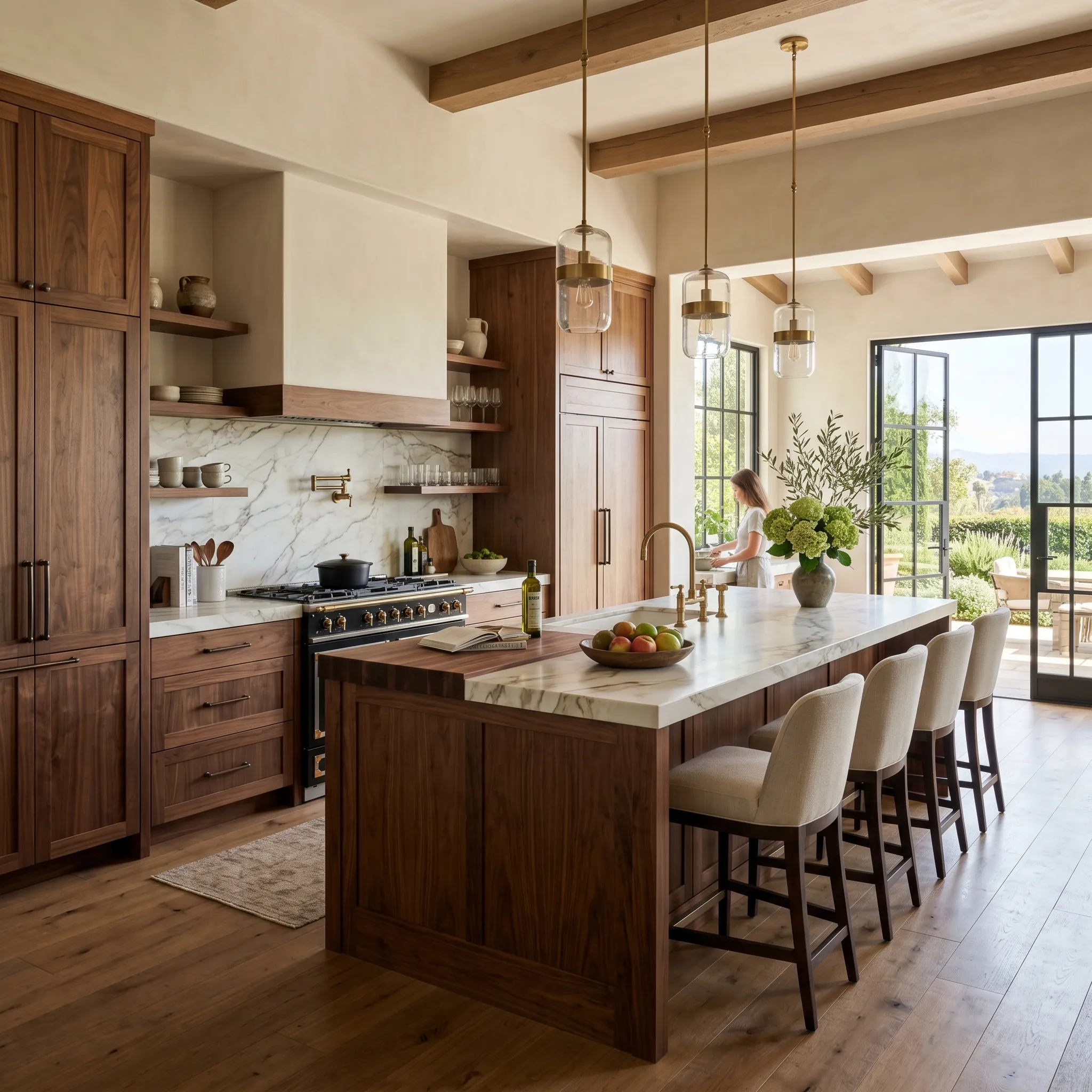 Natural Wood Kitchen Cabinet