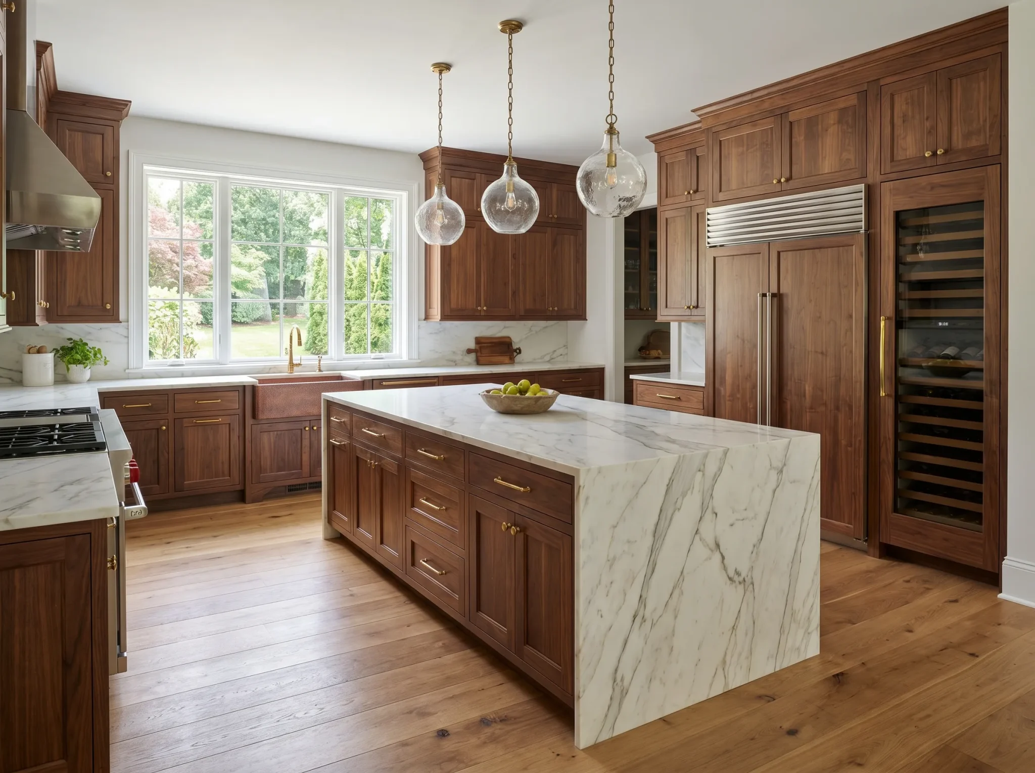 Natural Wood kitchen cabinets