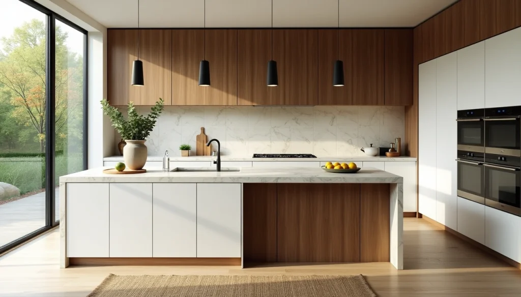 organic modern kitchen design