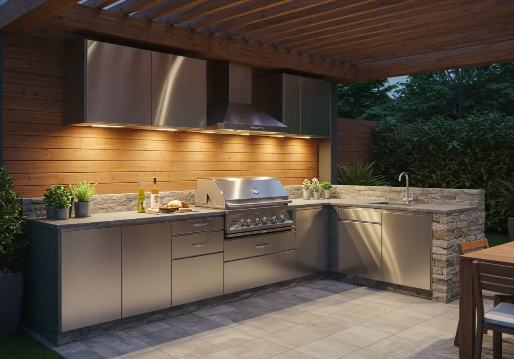 Outdoor kitchen cabinets Modern