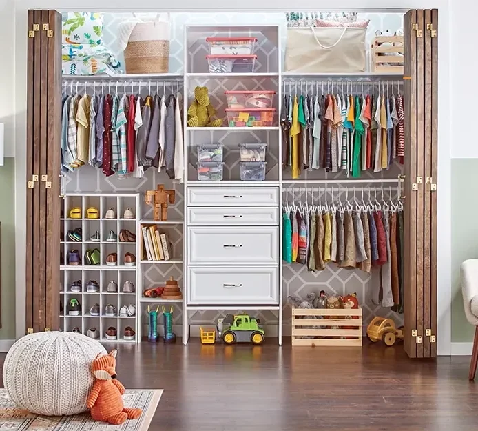 Small reach in closet System for kids