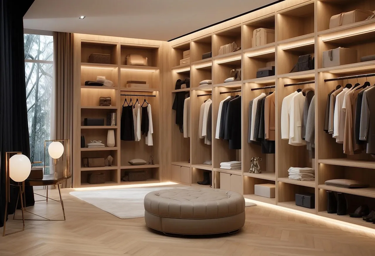 walk in closet villa