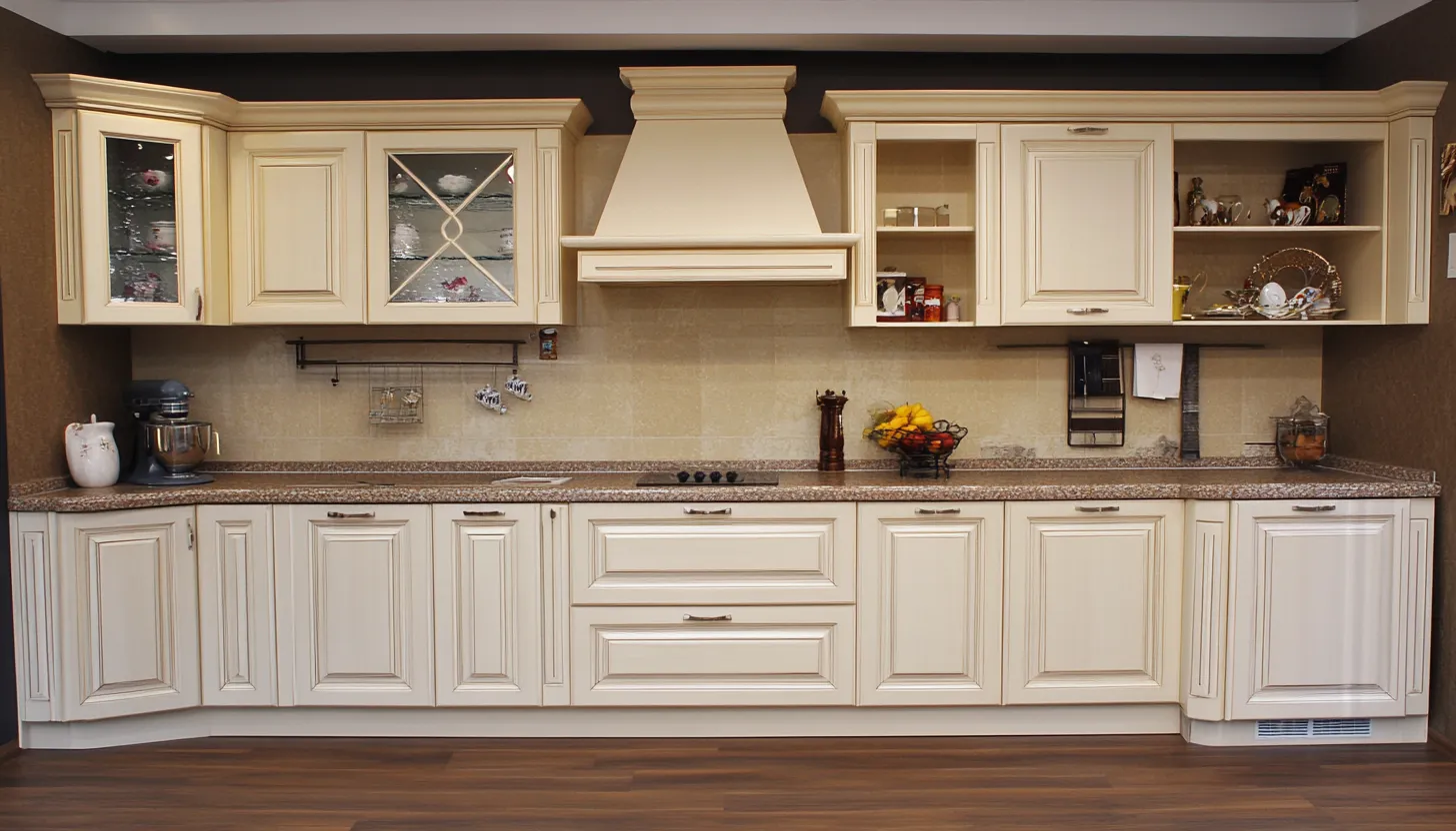 white pvc kitchen cabinets