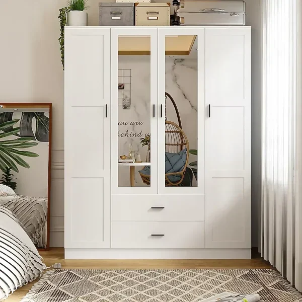 white wood armoire wardrobe​